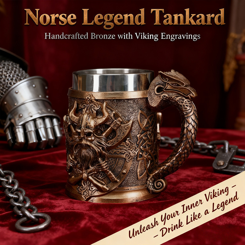 ⚔️ Viking Duel Tankard: Drink Like a Legend, Forged in Valhalla
