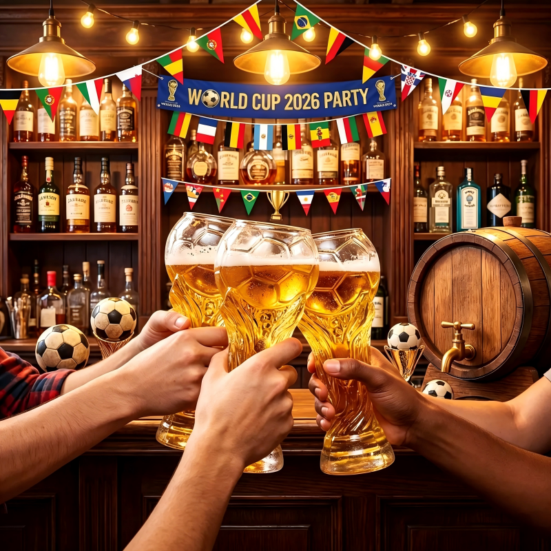 🍻Football Trophy Beer Glass