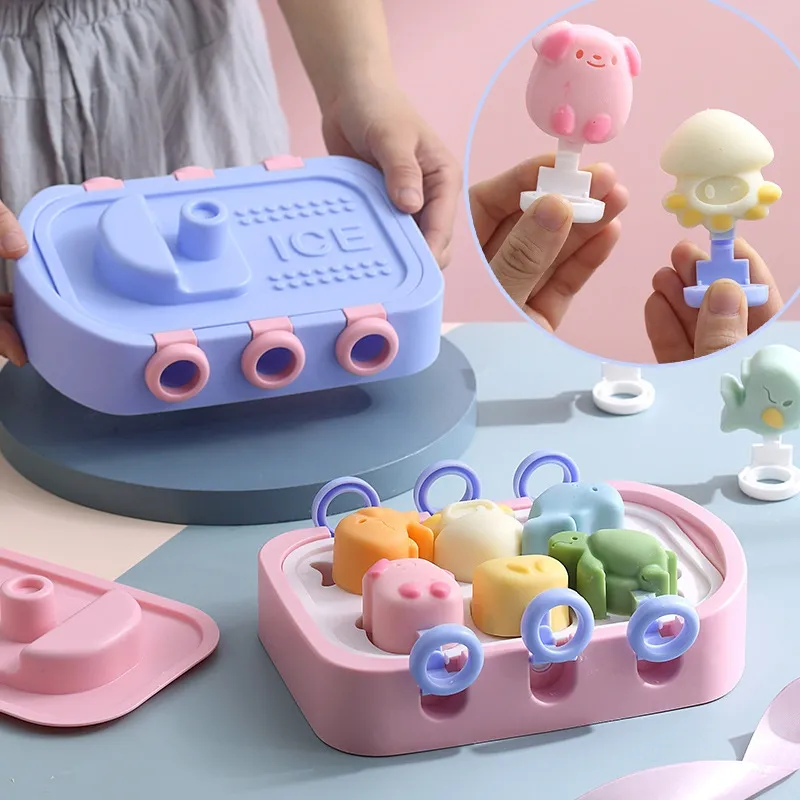 🍦🍫Silicone Boat Shape DIY Homemade Cute Ice Pop Molds