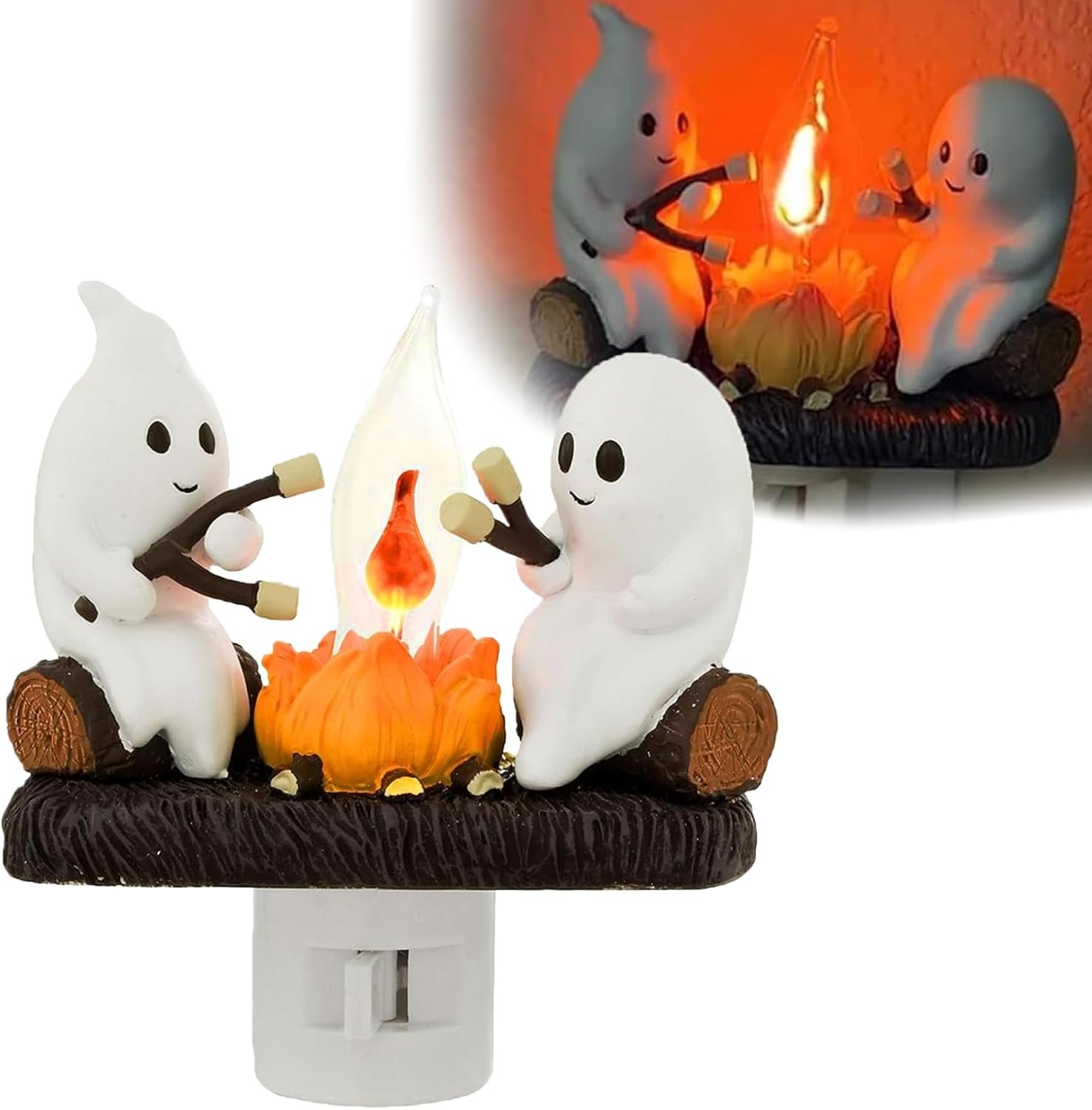👻Ghost Campfire Flickering Nightlight