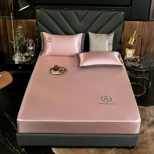Ice Silk Bed Sheet 🎁Summer Promotion-Free Pillowcase & 49% OFF 🎁