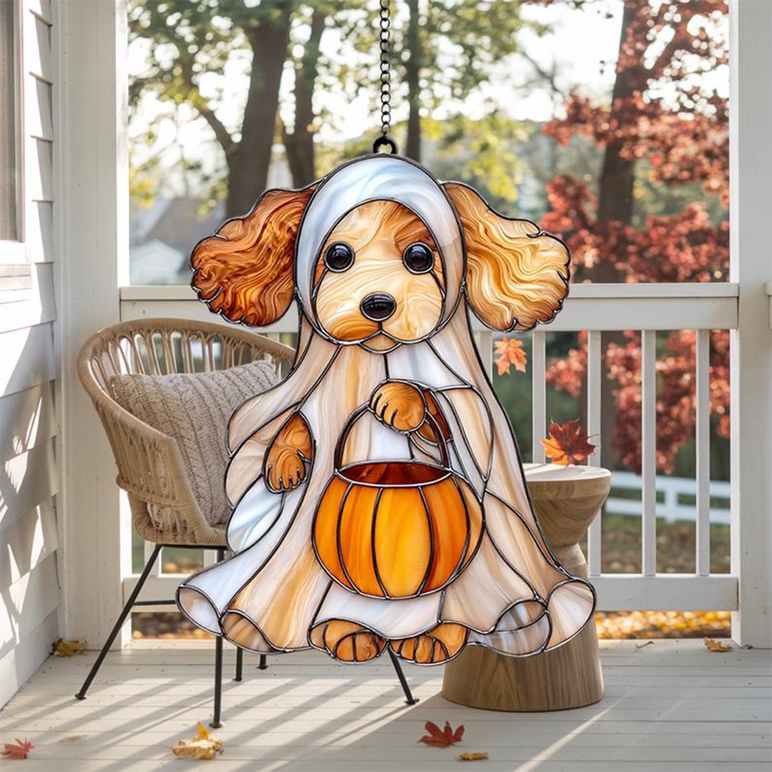 🎃Halloween Ghost Animal Pumpkin Suncatcher Window Decor