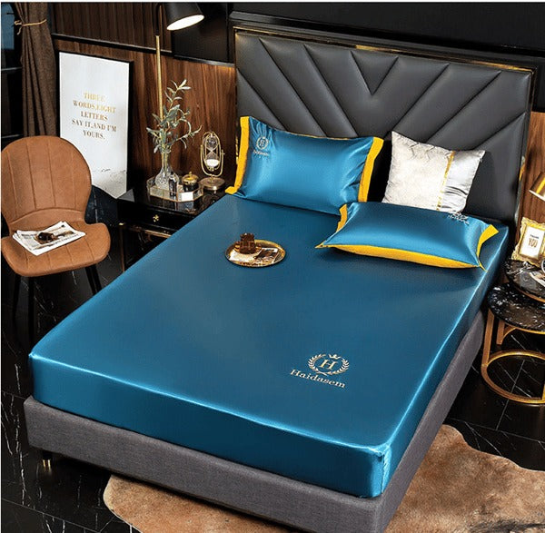 Ice Silk Bed Sheet 🎁Summer Promotion-Free Pillowcase & 49% OFF 🎁