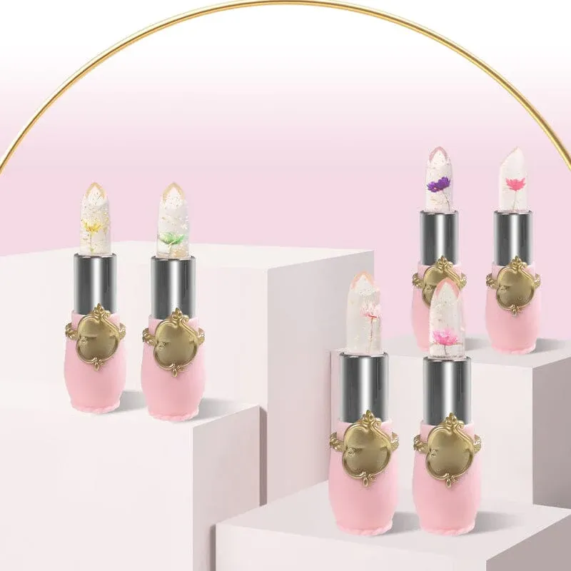 🔥Hot Sale--🌸Crystal Jelly Flower Color Changing Lipstick