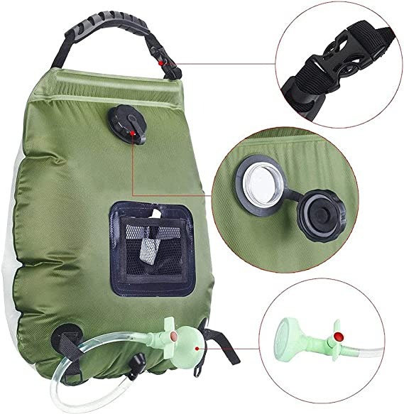 🔥BUY TWO SAVE 20% OFF🤩Outdoor Solar Shower Bag With Thermometer