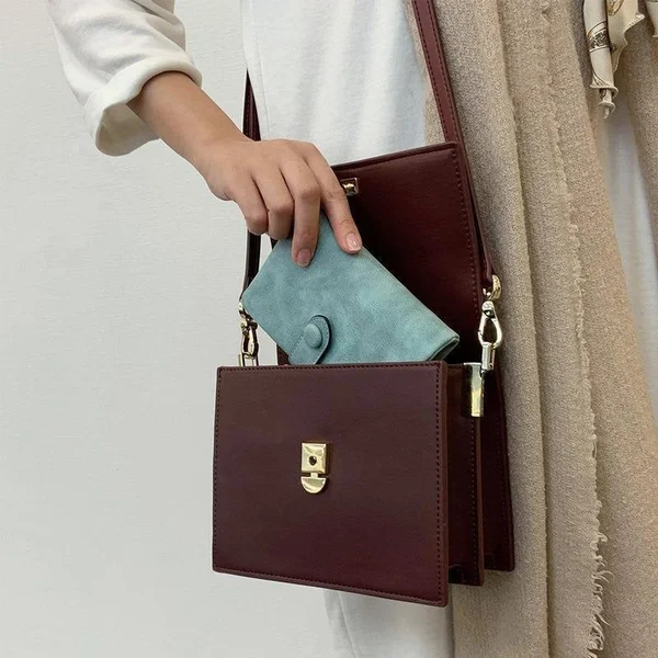 ☀️Mother's Day Hot Sale - Small Trifold Leather Wallet for Women