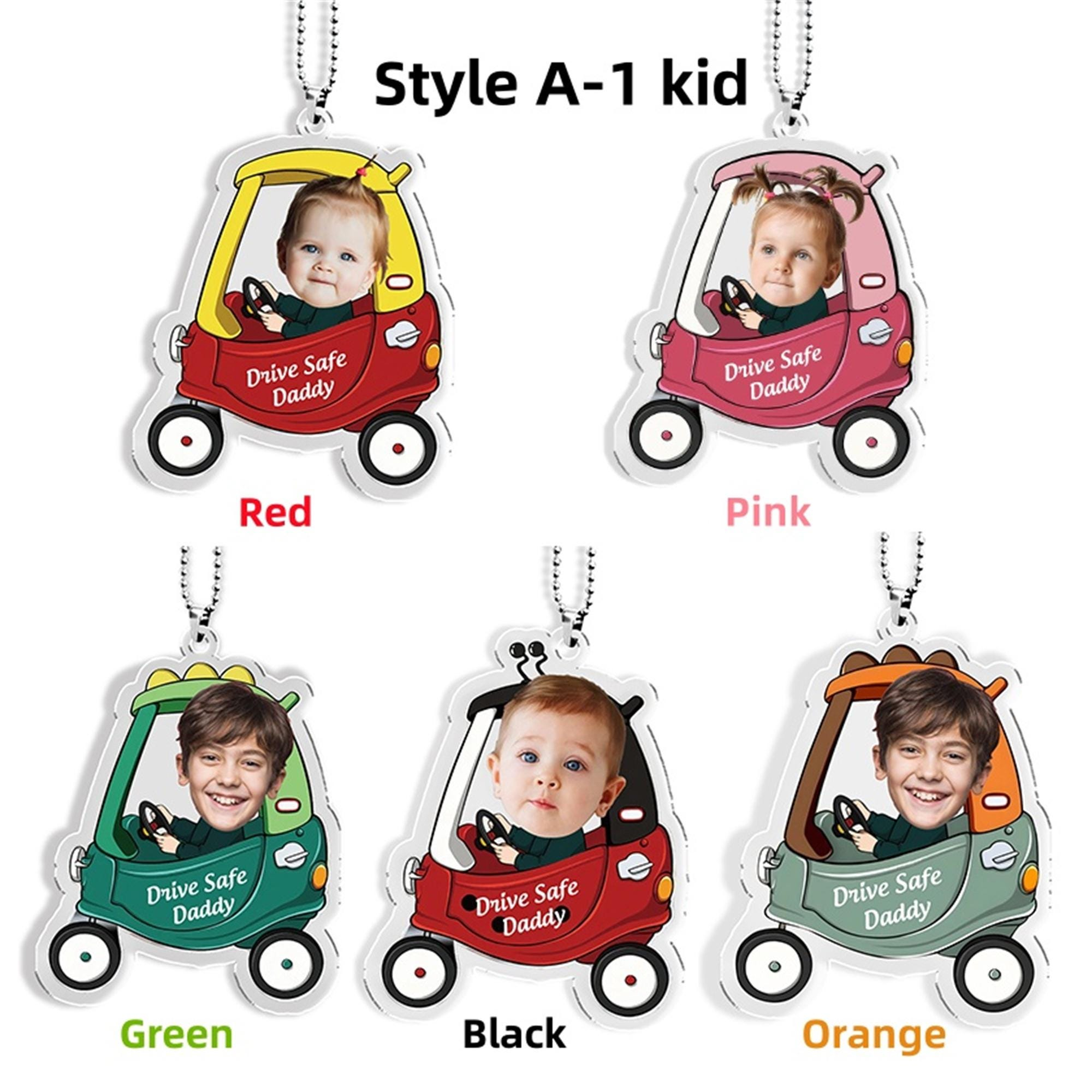 🔥Father's Day Pre Sale - Personalized Acrylic Car Hanger, Drive Safe Daddy Acrylic Car Hanging