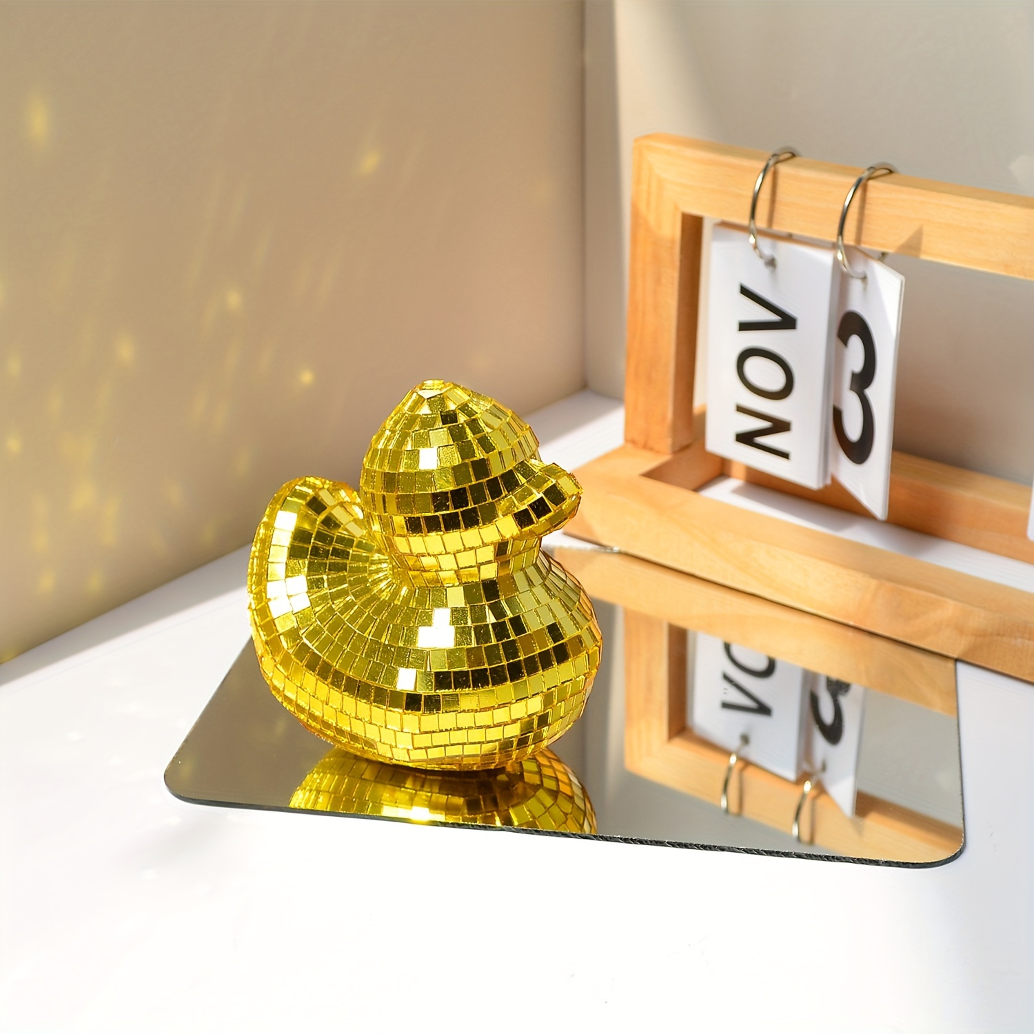 ✨🦆Charming Disco Mirror Duck