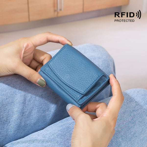 ☀️Mother's Day Hot Sale - Unisex Anti-Credit Card Fraud Folding Mini wallet