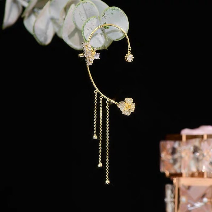 ✨Butterfly Tassel Style Zircon Earrings