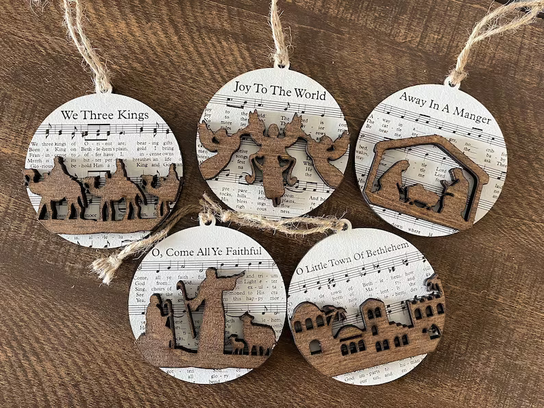 🎄Christmas Early Sale-Jesus Sheet Music Ornament