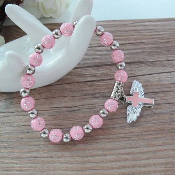 👼Angel Wing Cross Charm Bracelet✨