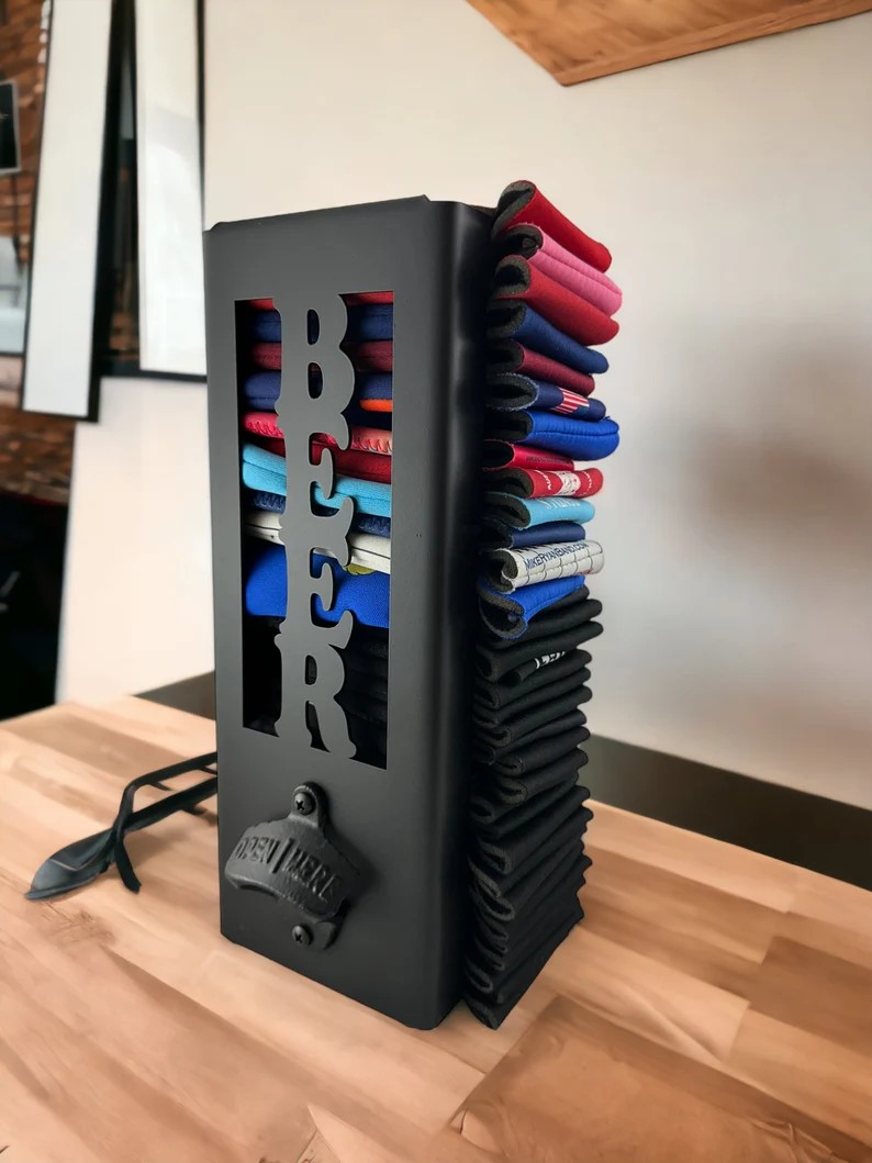 Can Cooler Holder with Bottle Opener