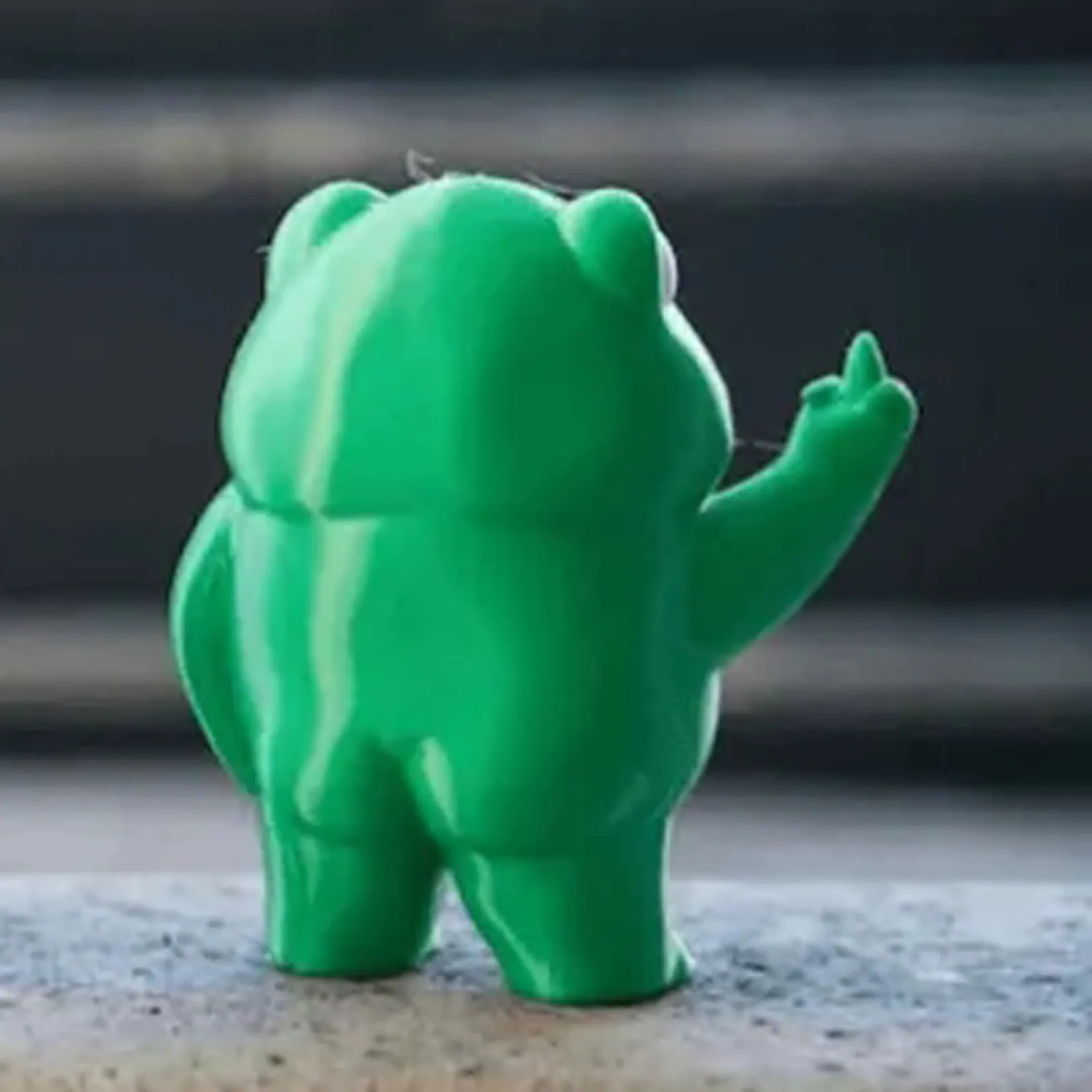 Mr. Rebellious Frog with Middle Finger🐸