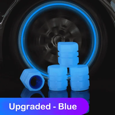 😎Cool Fluorescent Tire Valve Caps-Be the King in the Dark⚡