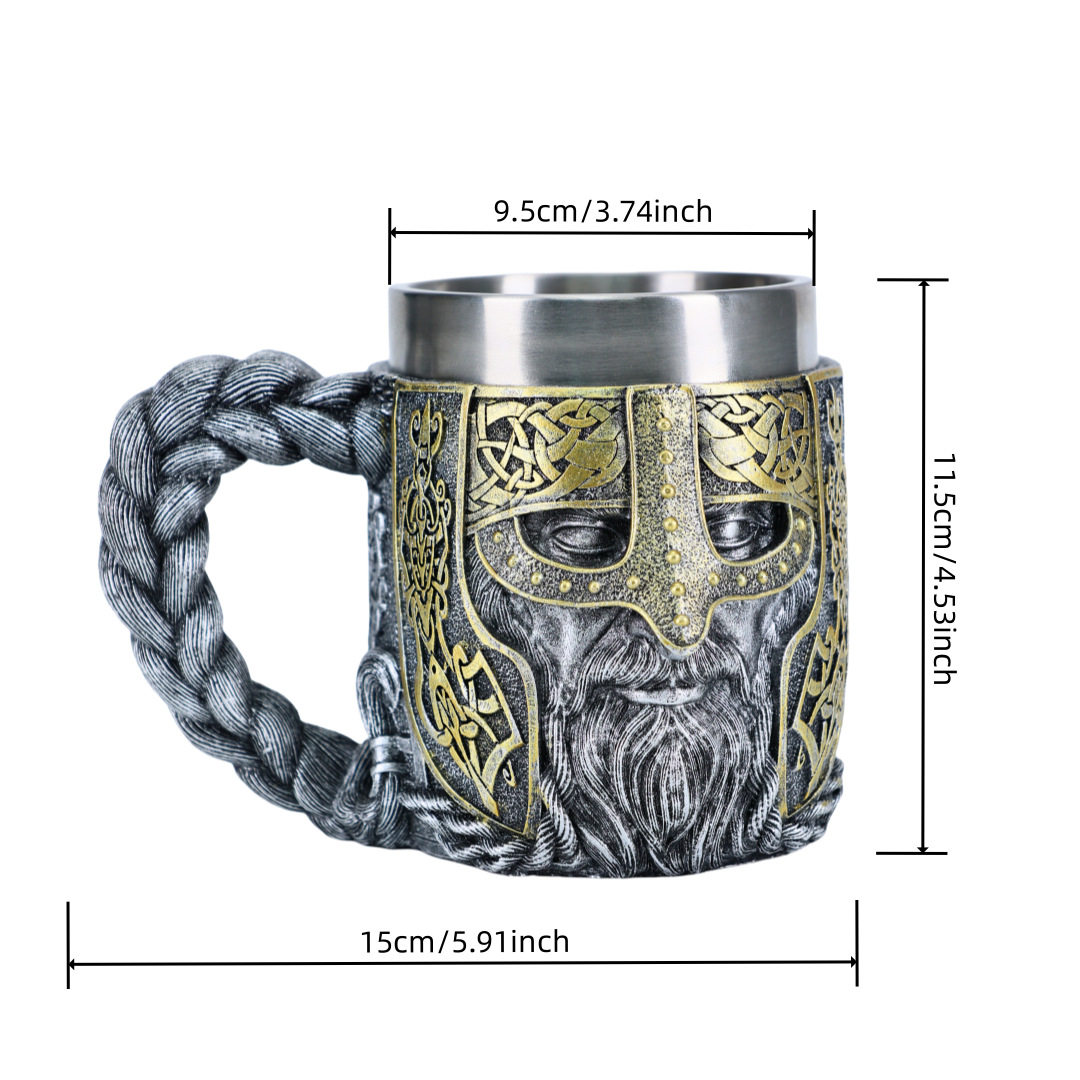 🍺 Viking Warrior Mug: Drink Like a Legend, Live Like a Raider