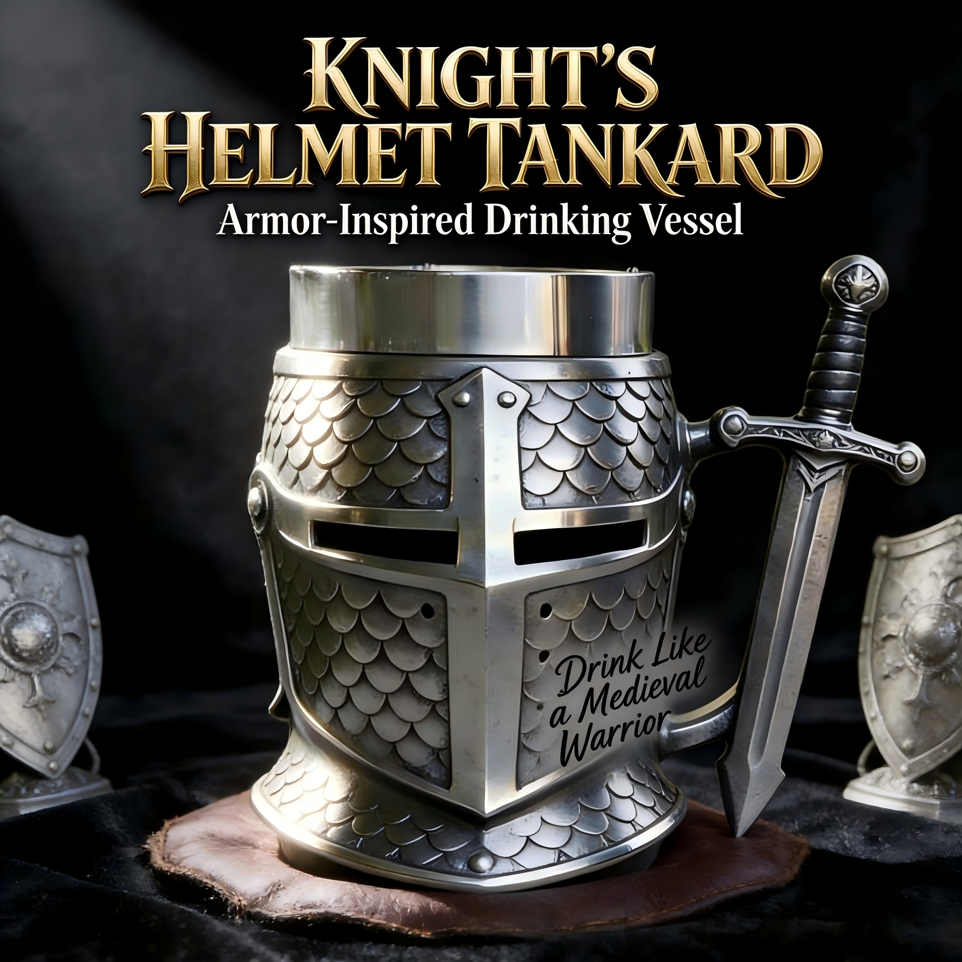 Knight's Helmet Tankard: Drink Like a Medieval Warrior