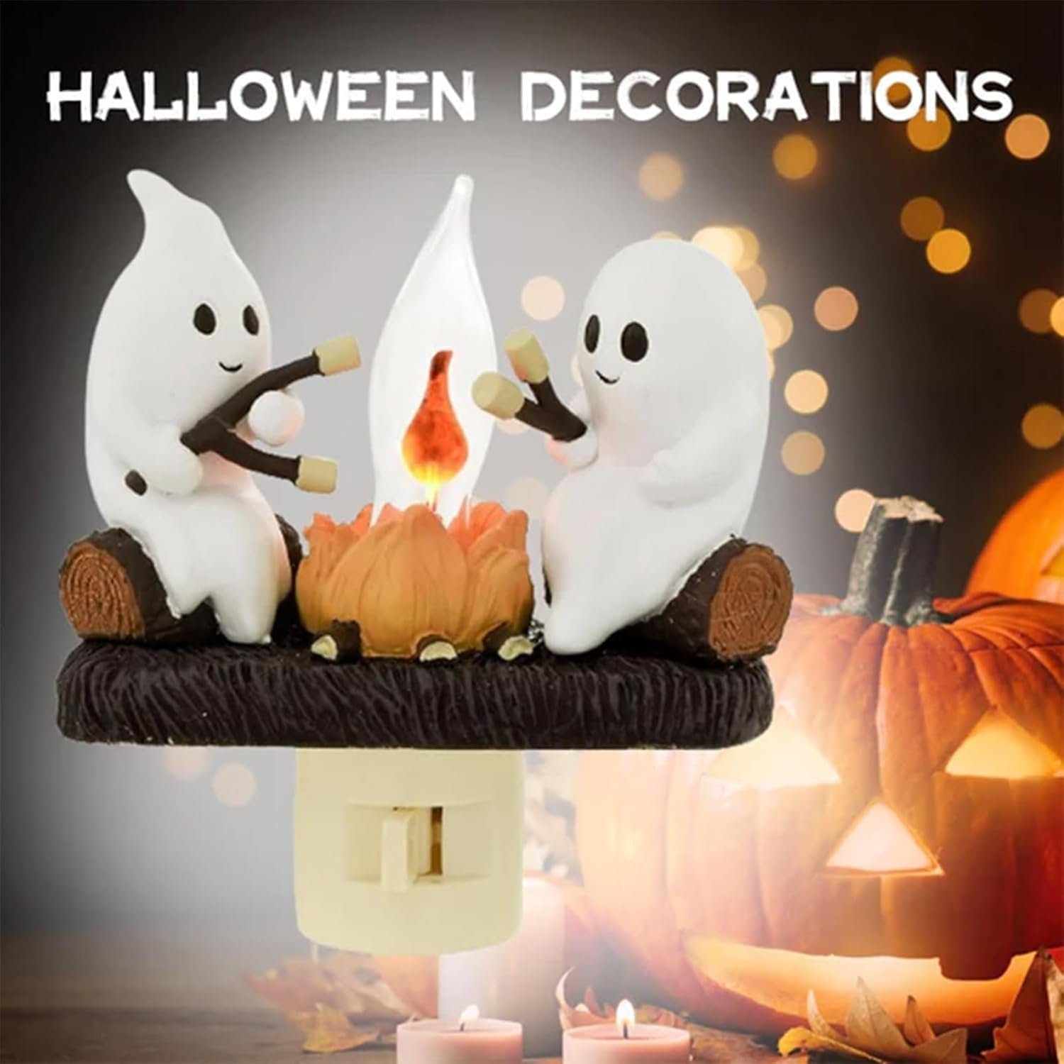👻Ghost Campfire Flickering Nightlight