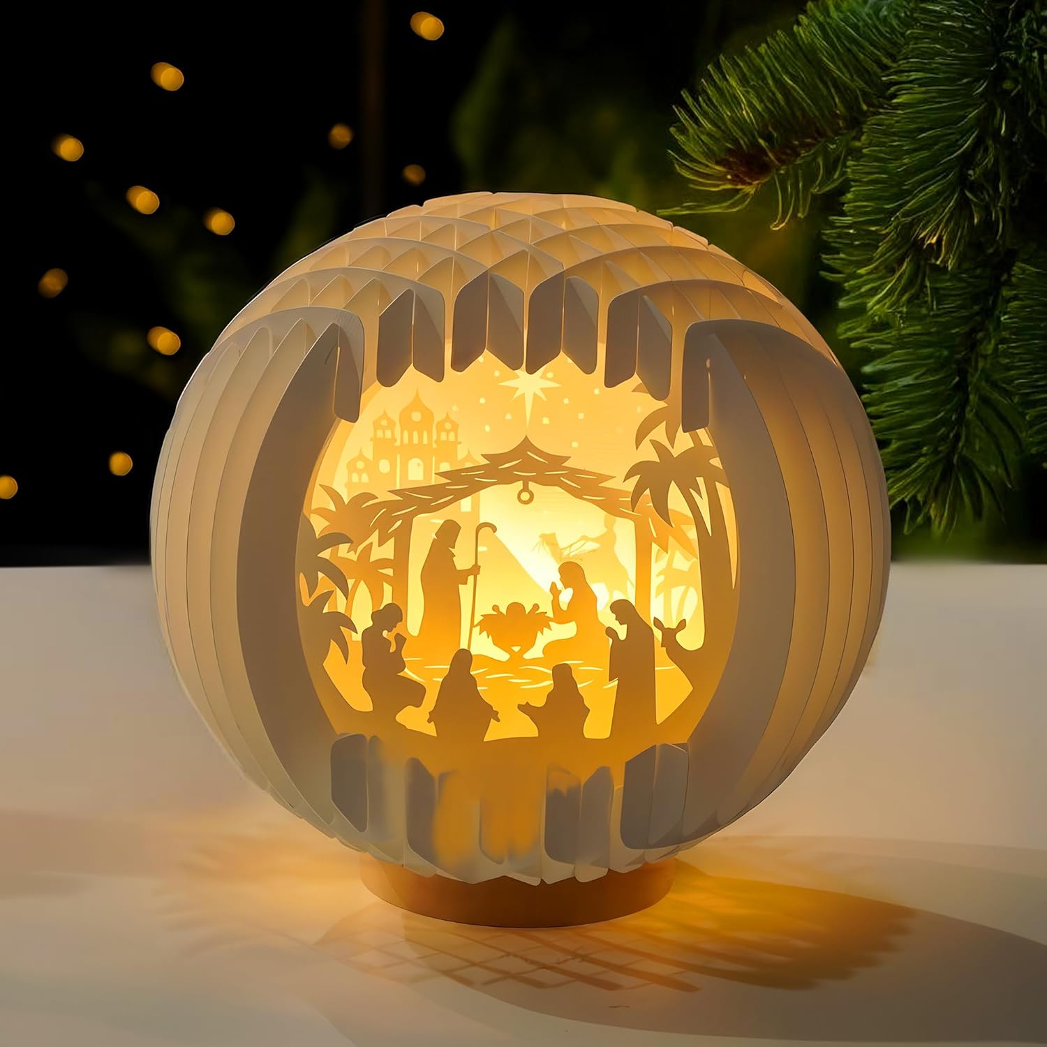 🕊️ Handmade Paper Nativity Scene For Christmas✨