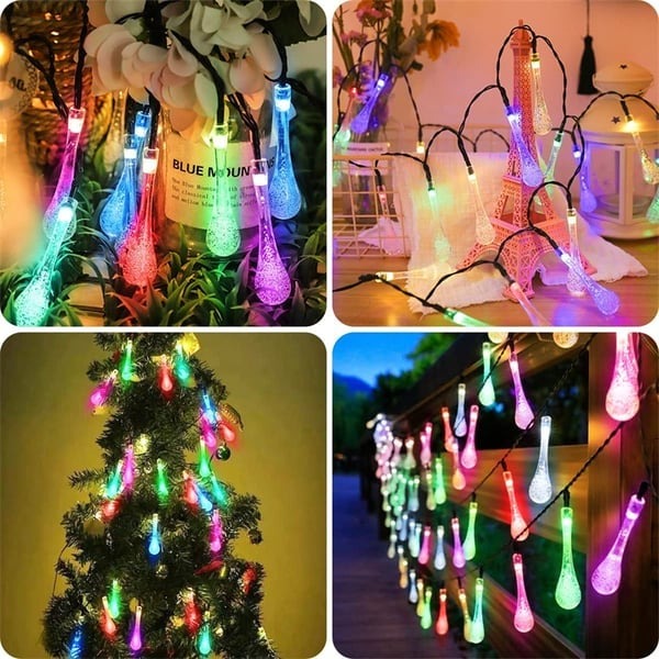 LAST DAY 50% OFF🔥Water Drop Solar Lights