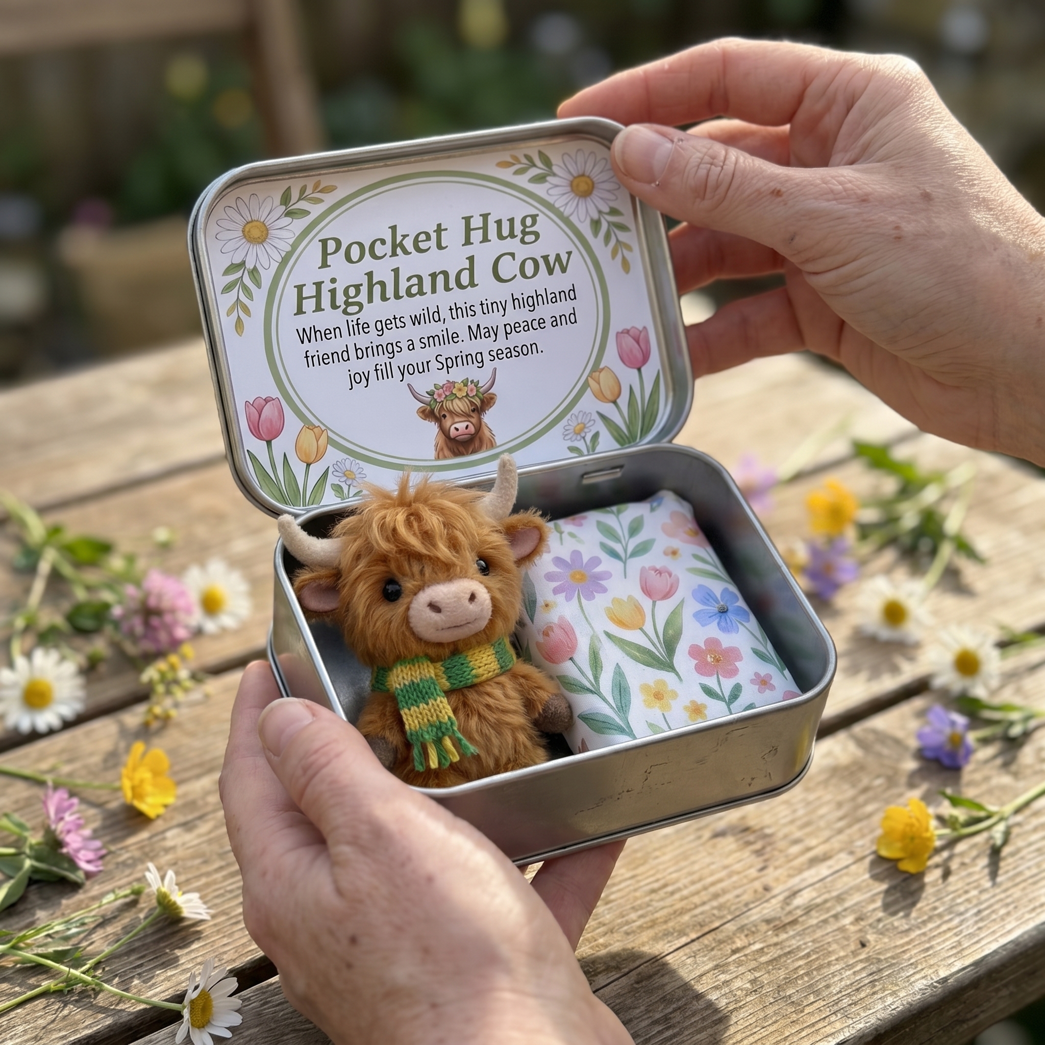 Pocket Hug Highland Cow Gift Set – A Little Hug You Can Carry Anywhere 💛