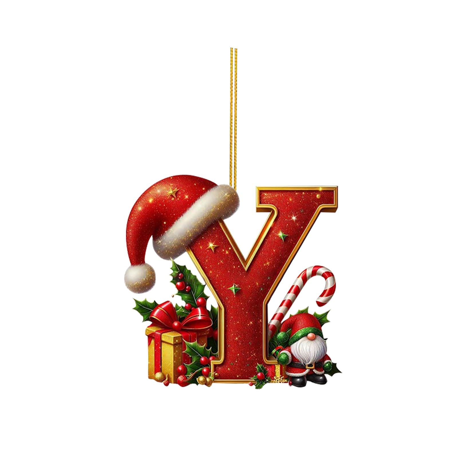 🔠🎄 Personalized Christmas Letter Ornaments