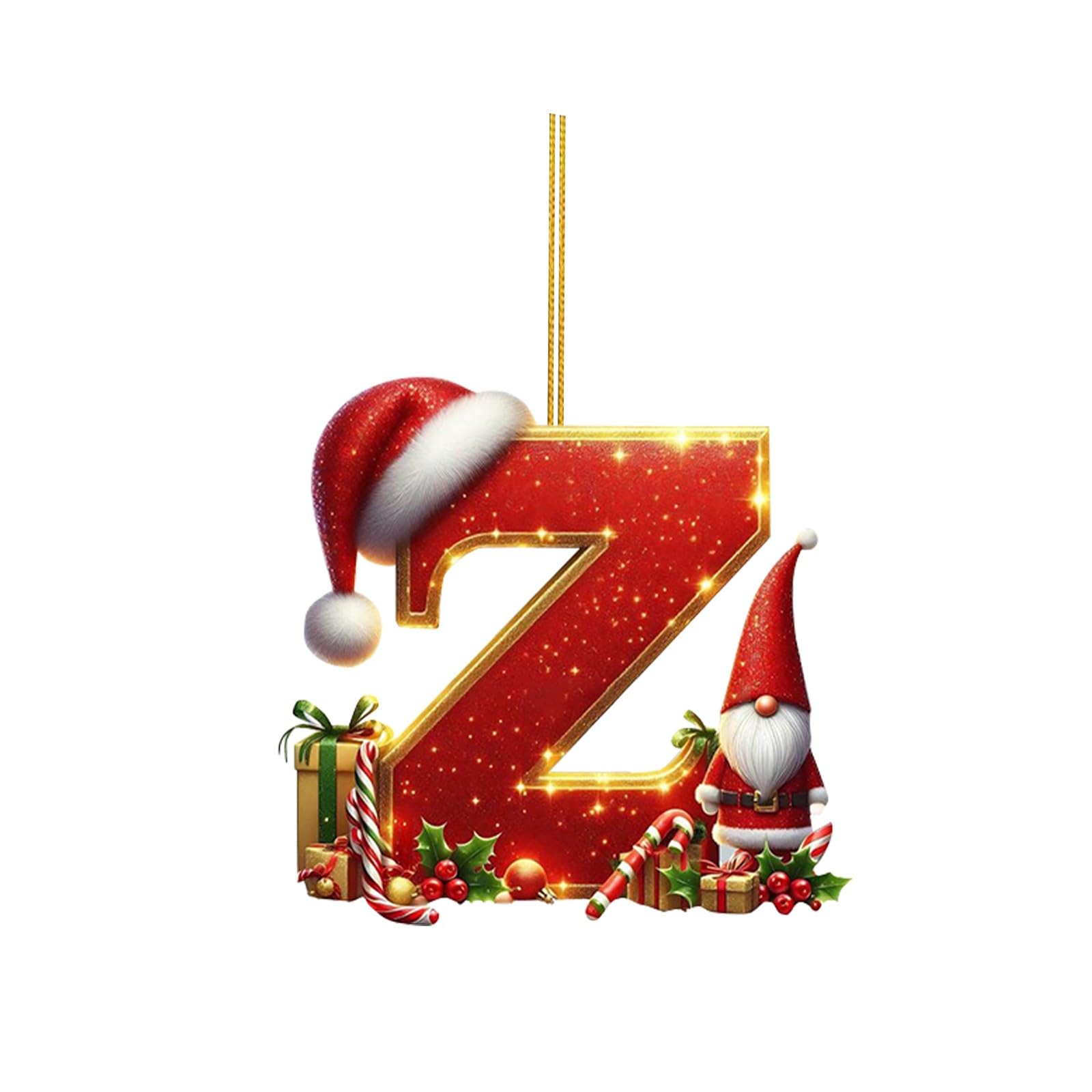 🔠🎄 Personalized Christmas Letter Ornaments