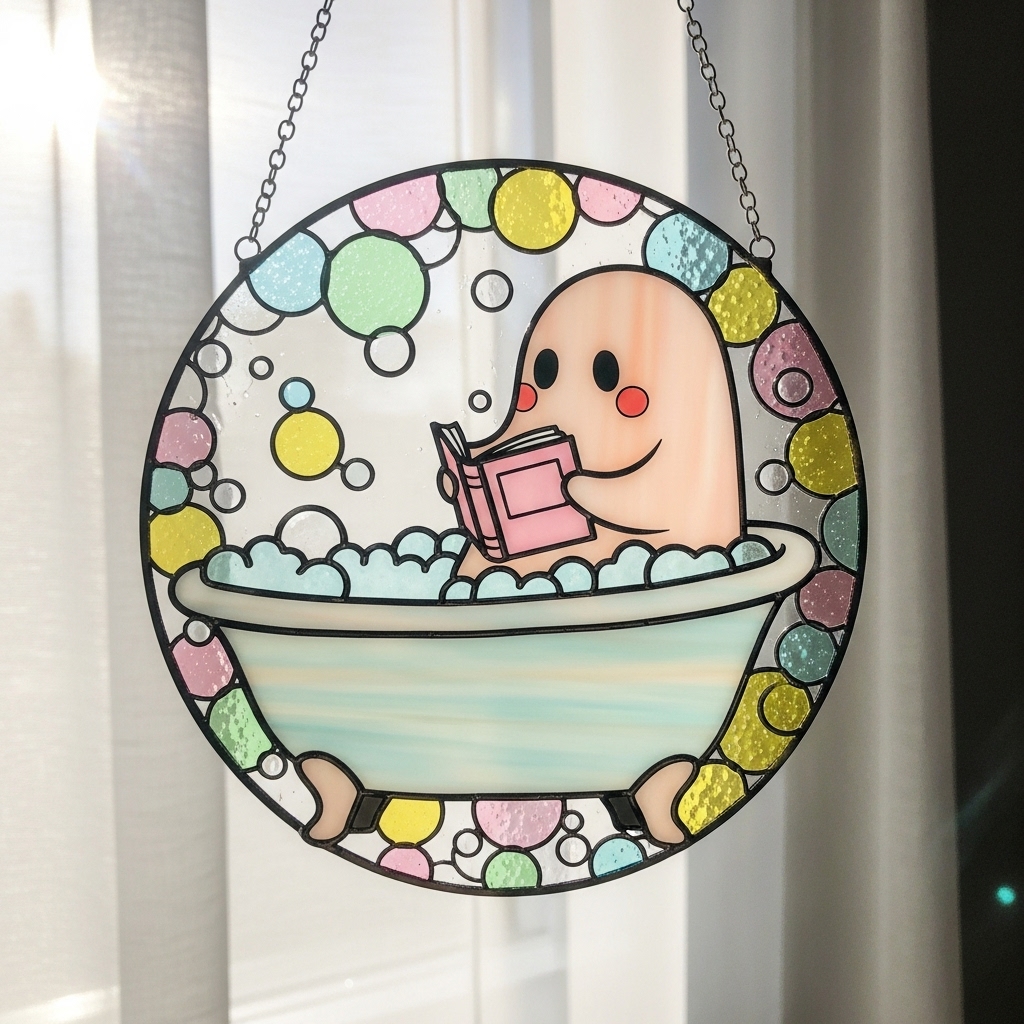 Bath-Time Ghost Reader Ornaments