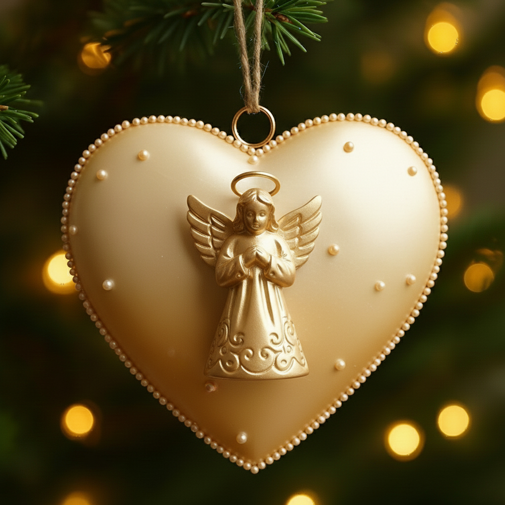 💖✨ Heart-Shaped Metal Pendants