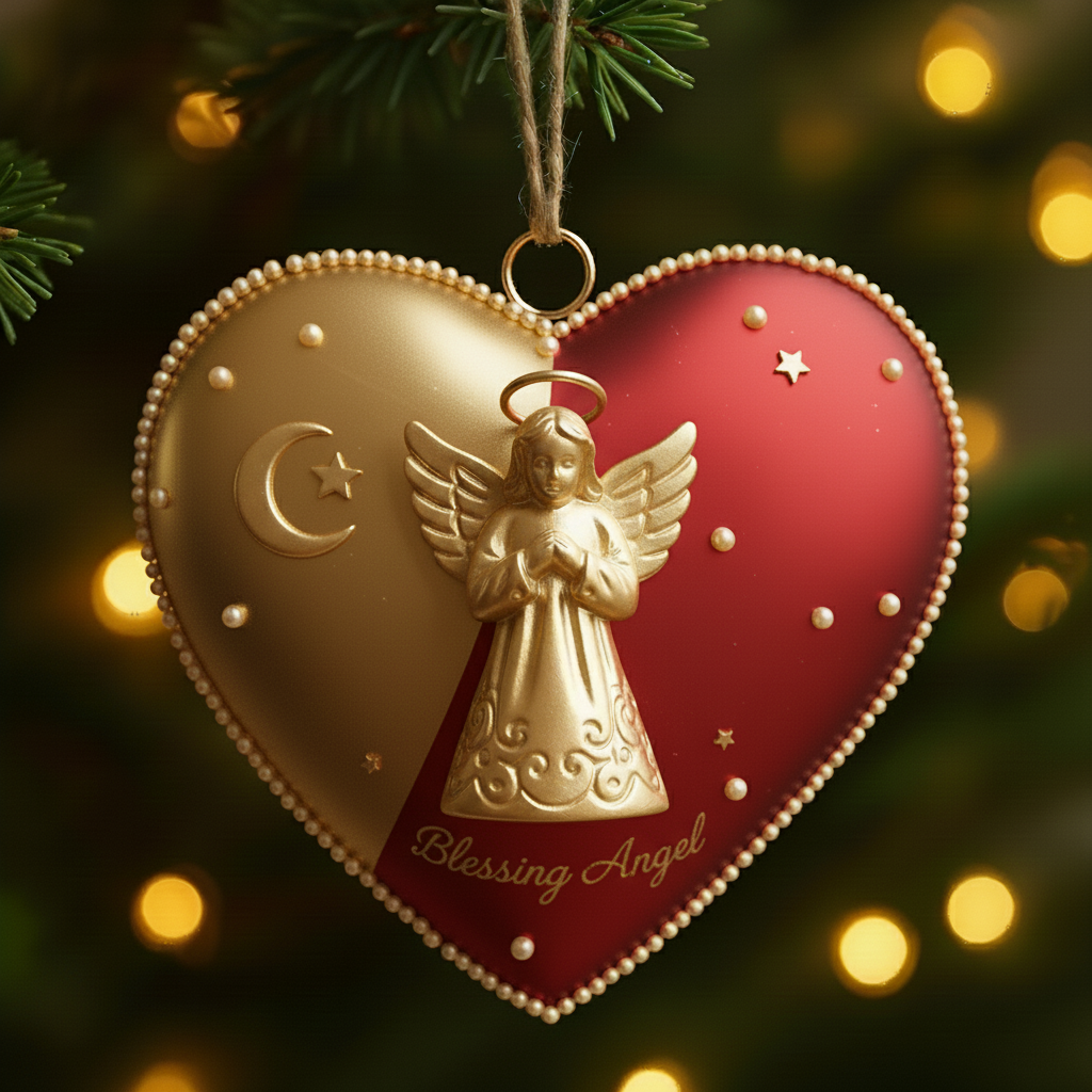 💖✨ Heart-Shaped Metal Pendants