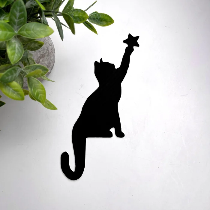 Halloween Black Cat Door Corner Sign Decoration
