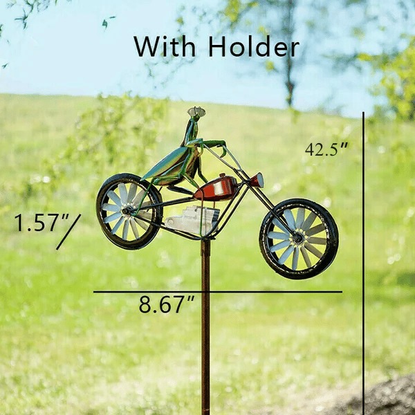 🔥Last Day 49% OFF🥳 Vintage Bicycle Metal Wind Spinner🐱🐸