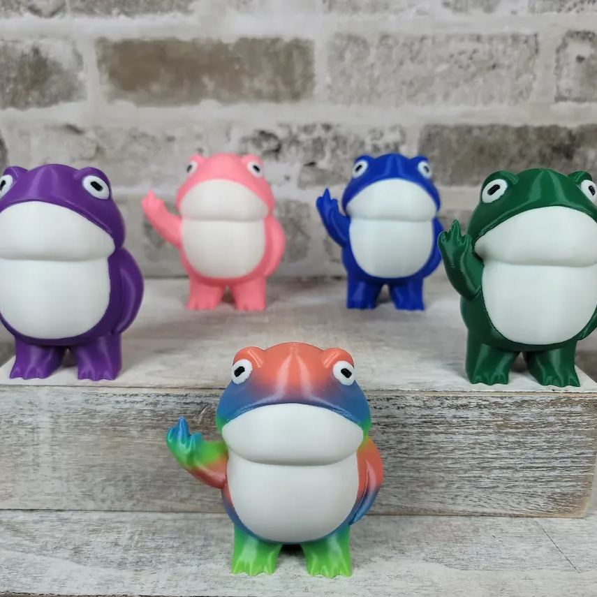 🐸Mr. Rebellious Frog Statue