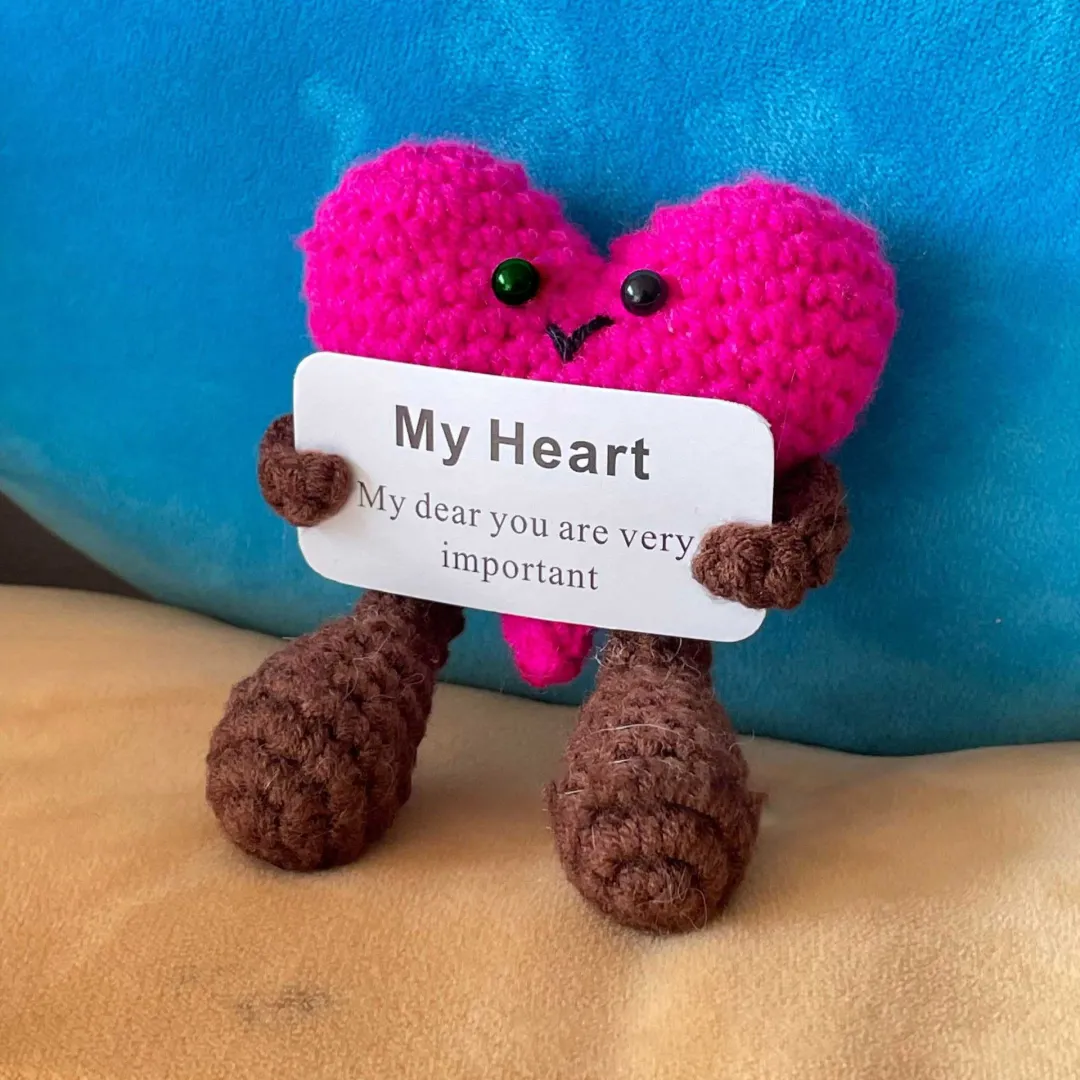 Handmade Emotional Support Gift - Knitted Love Hug Cards