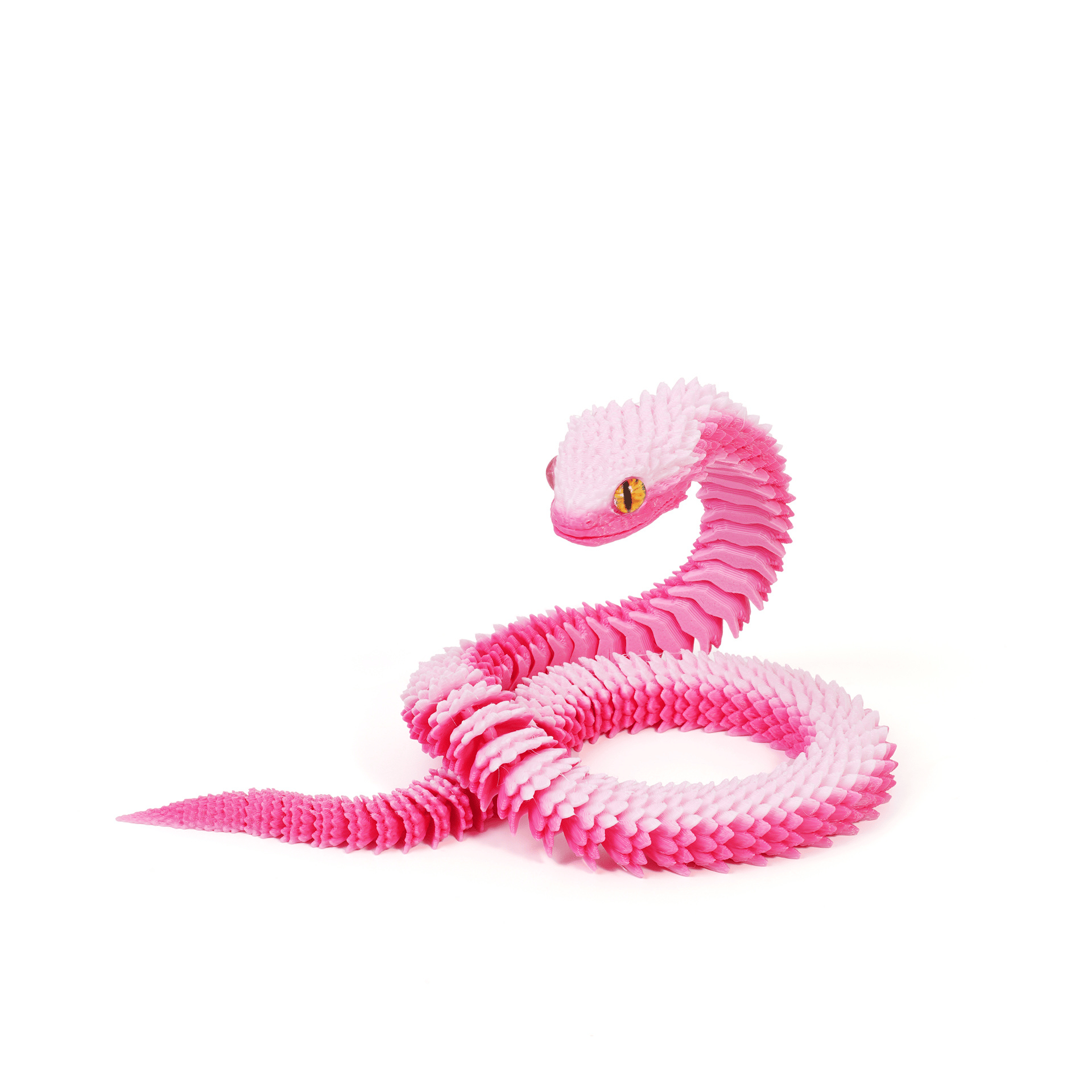 3D Printed Articulated Bush Viper Snake🐍