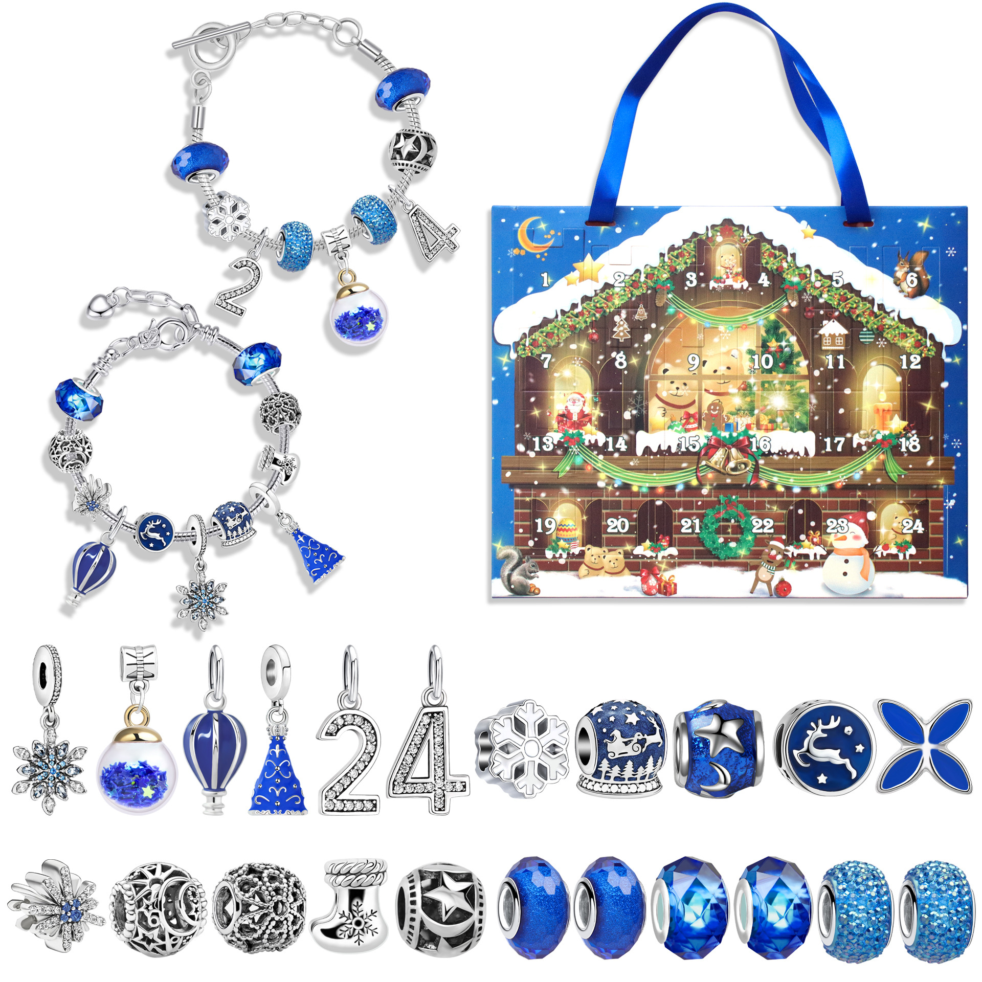 ❤DIY Christmas Advent Calendar Bracelets Set