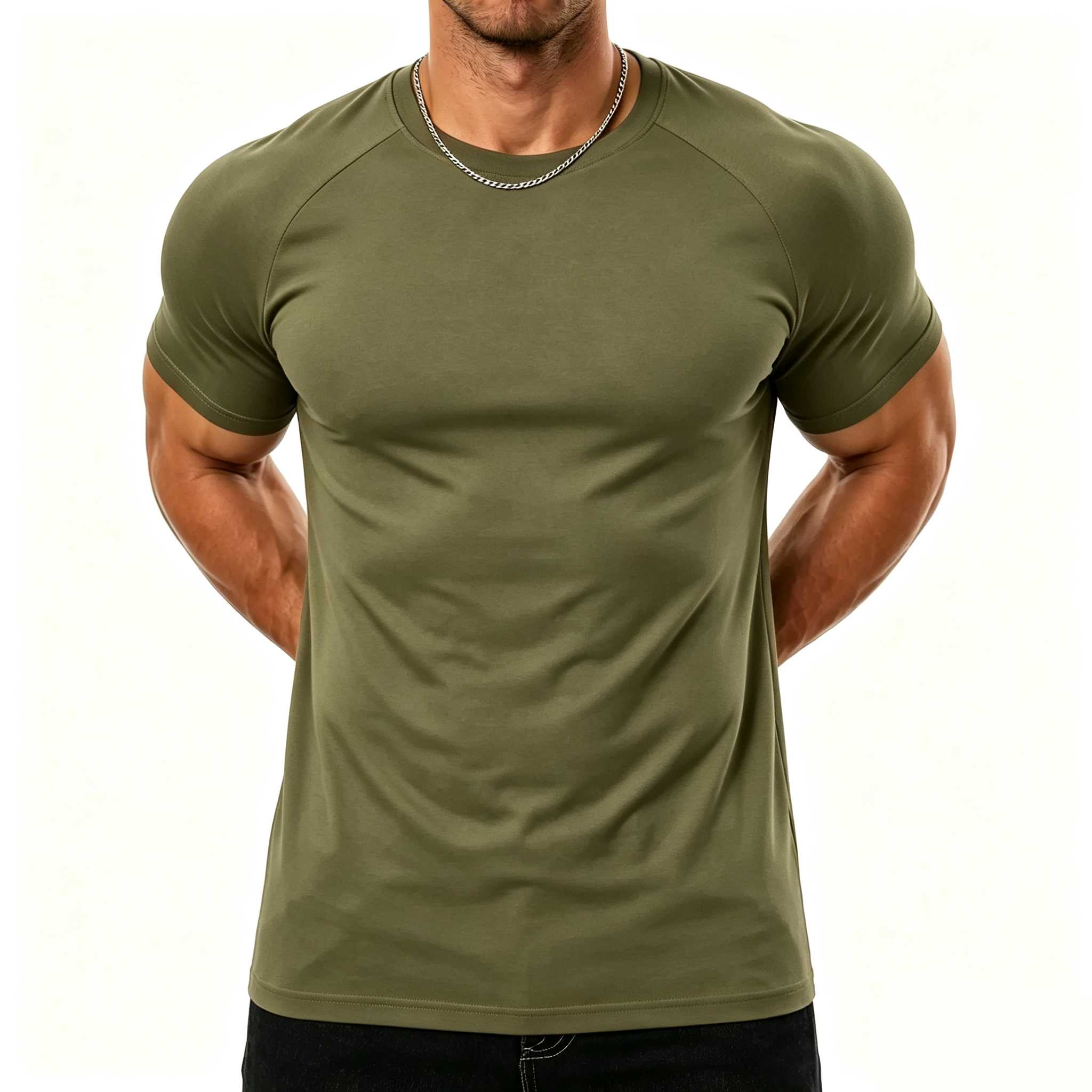 Men's Athletic Tapered Fit Raglan Sleeve Tee