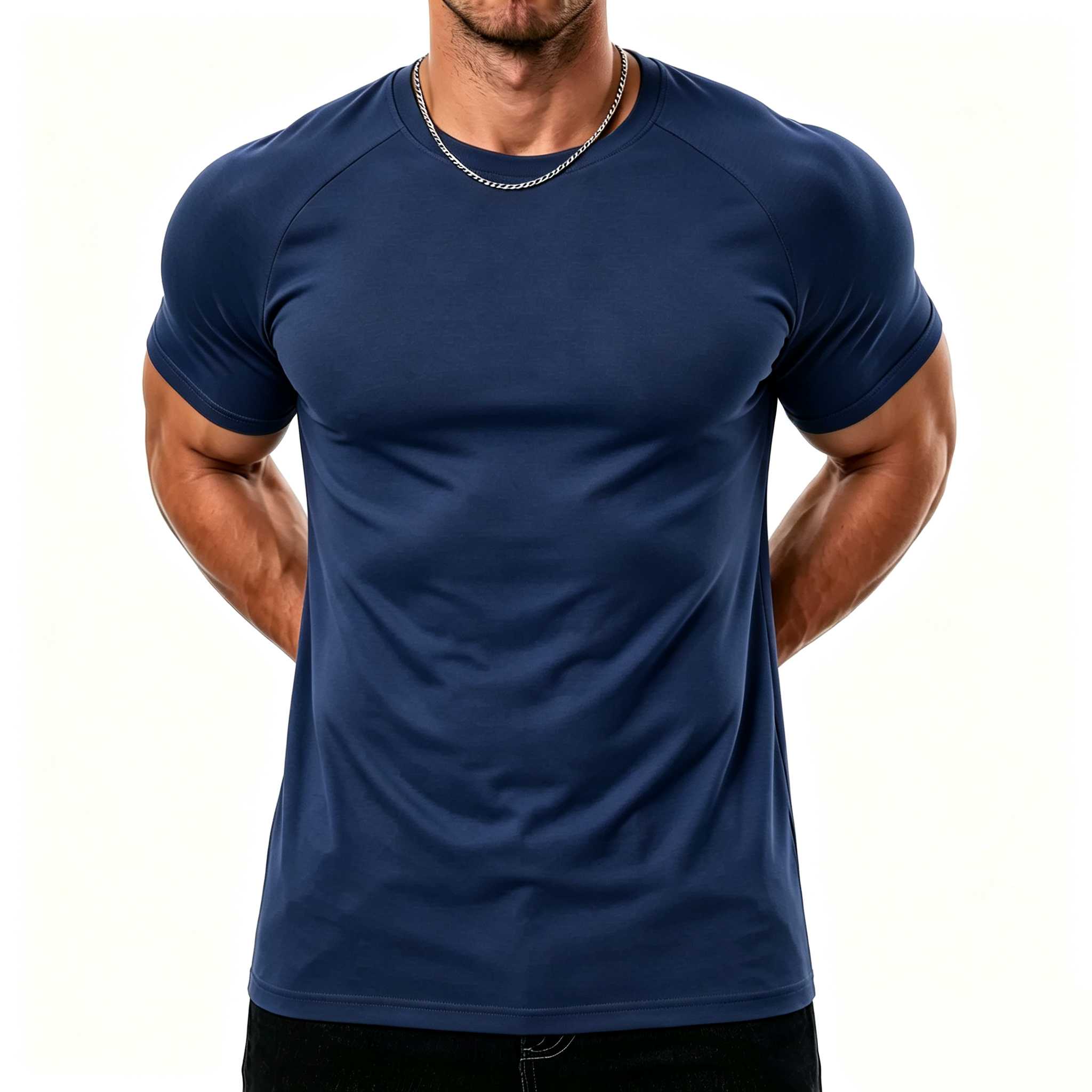 Men's Athletic Tapered Fit Raglan Sleeve Tee