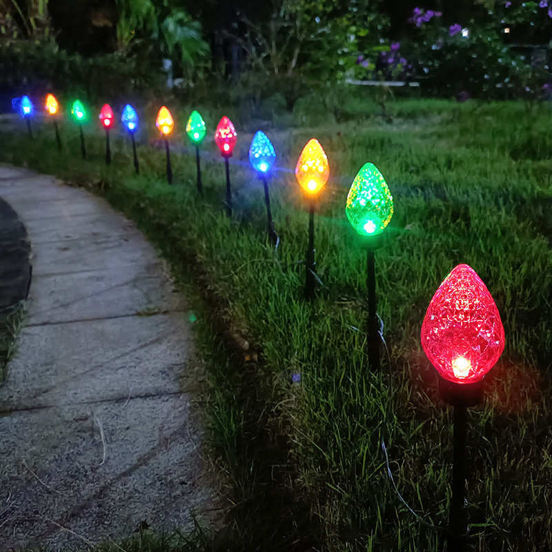 Cute Strawberry Lights Lawn Courtyard Garden Decorative Ground Lights
