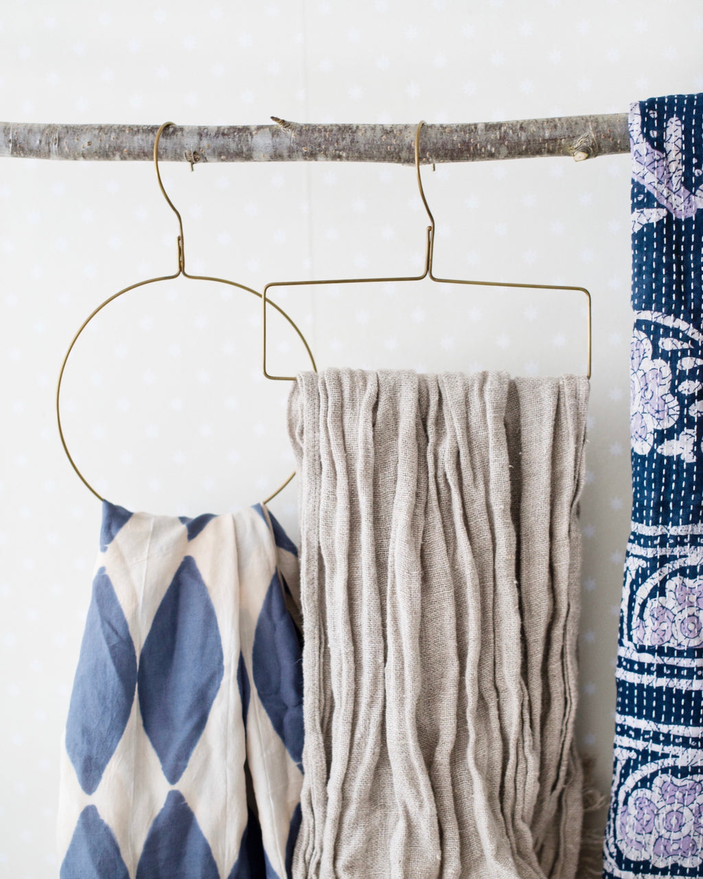 rectangular brass hanger