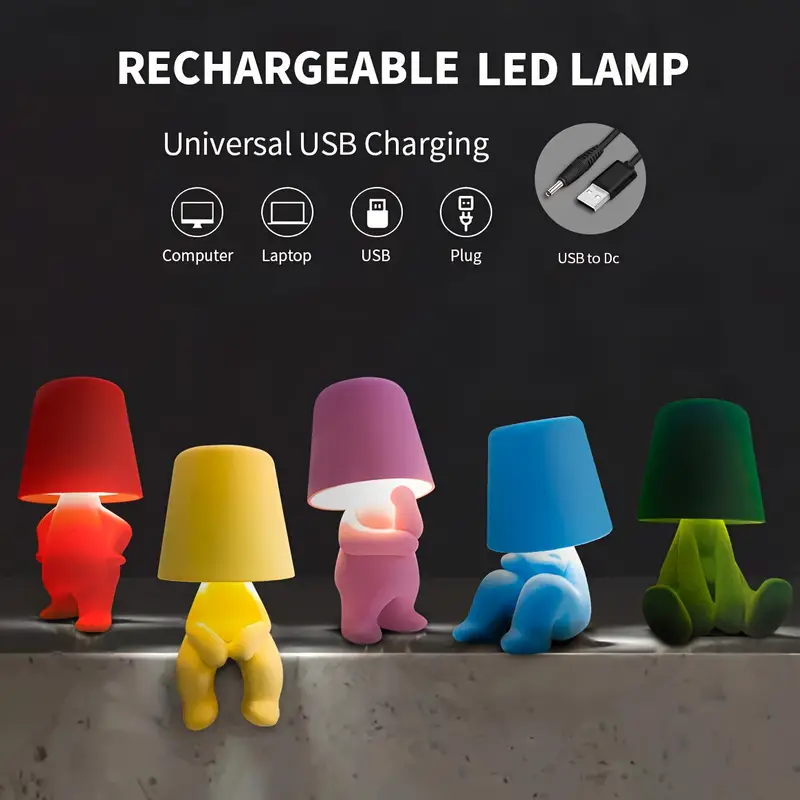 ✨Modern Creative Thinker Figurine Touch Control Table Lamp💡