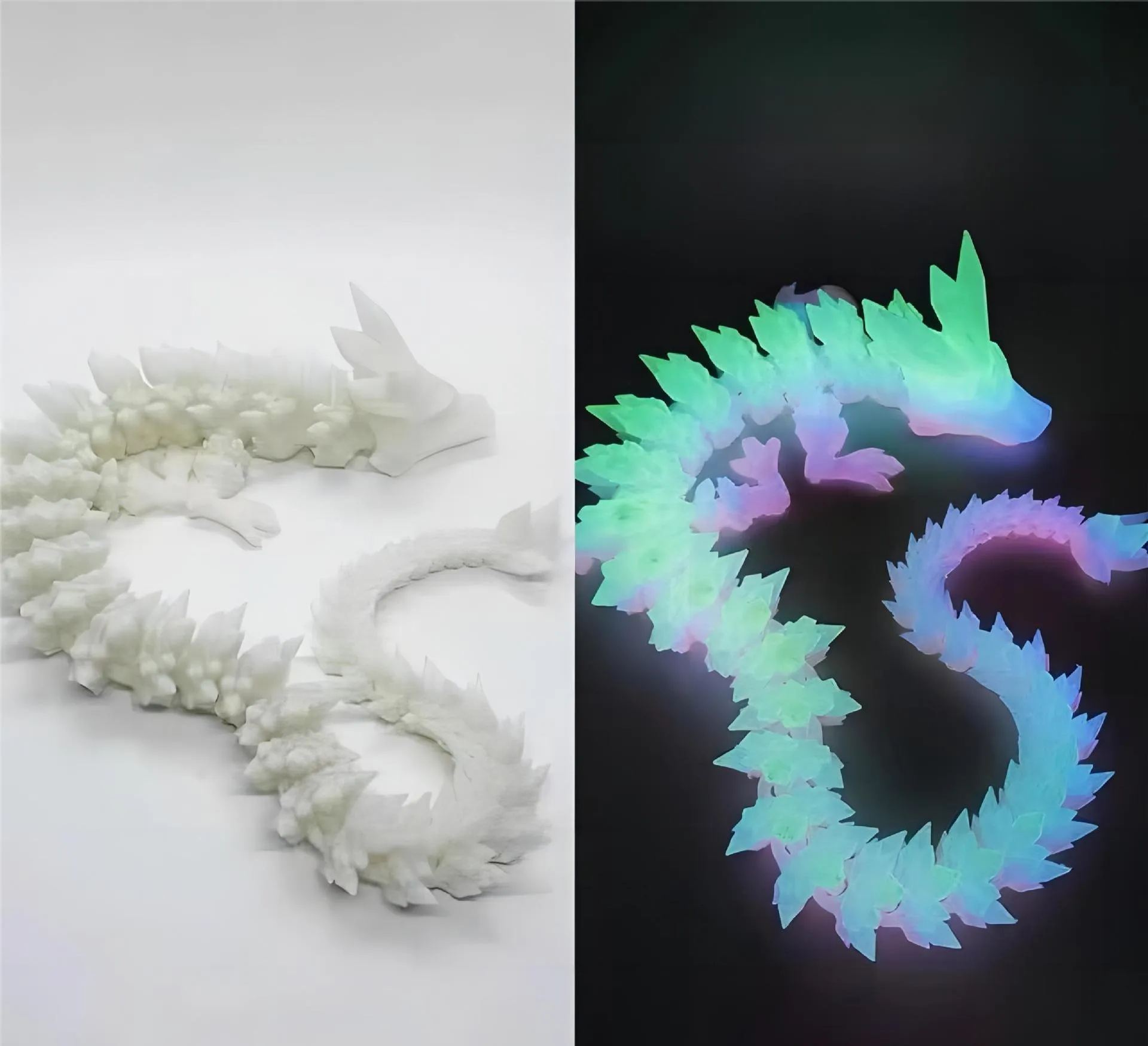 ✨🐲Glow in the Dark Rainbow Crystal Dragon