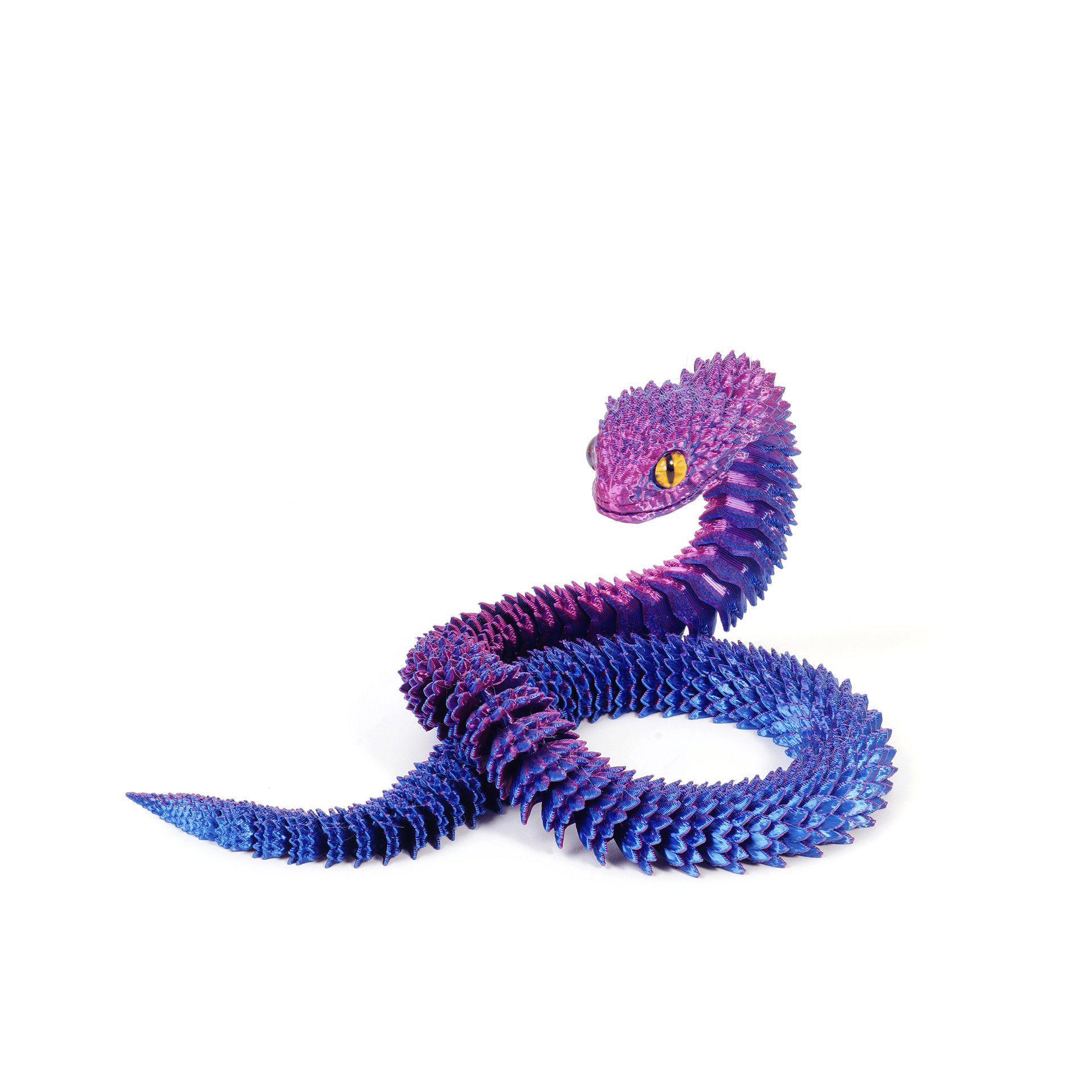 3D Printed Articulated Bush Viper Snake🐍