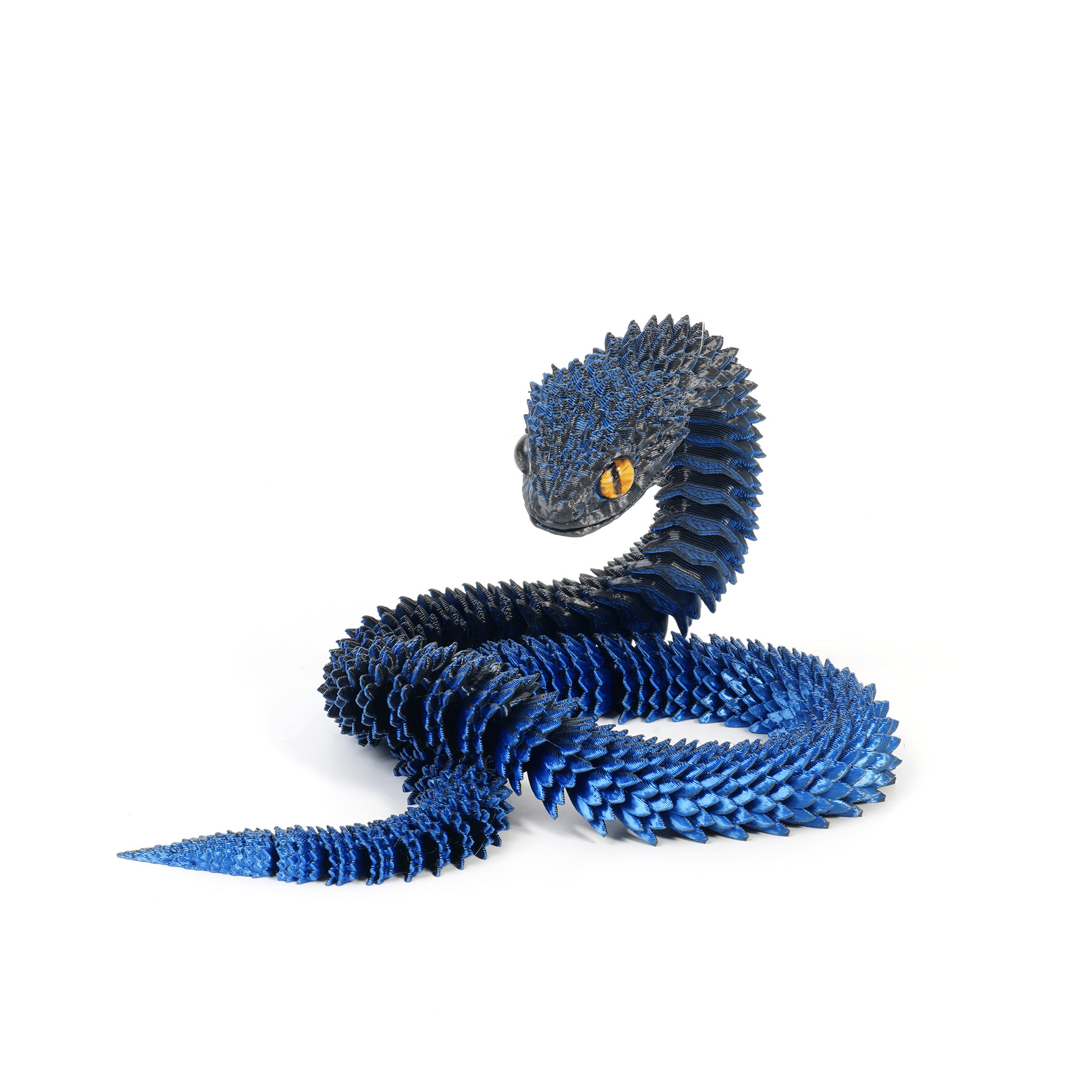 3D Printed Articulated Bush Viper Snake🐍
