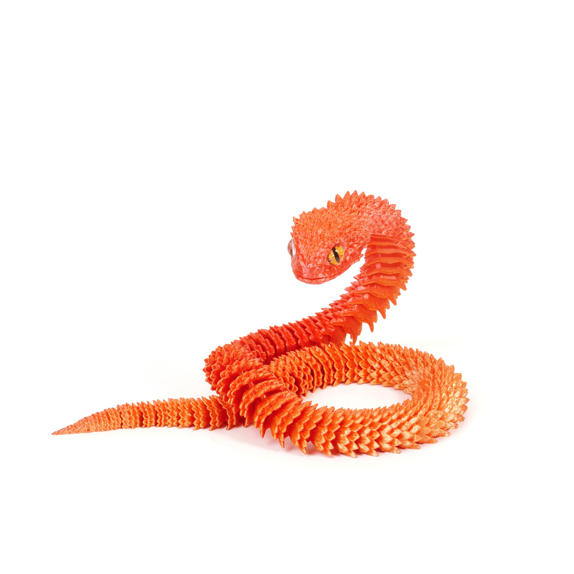 3D Printed Articulated Bush Viper Snake🐍