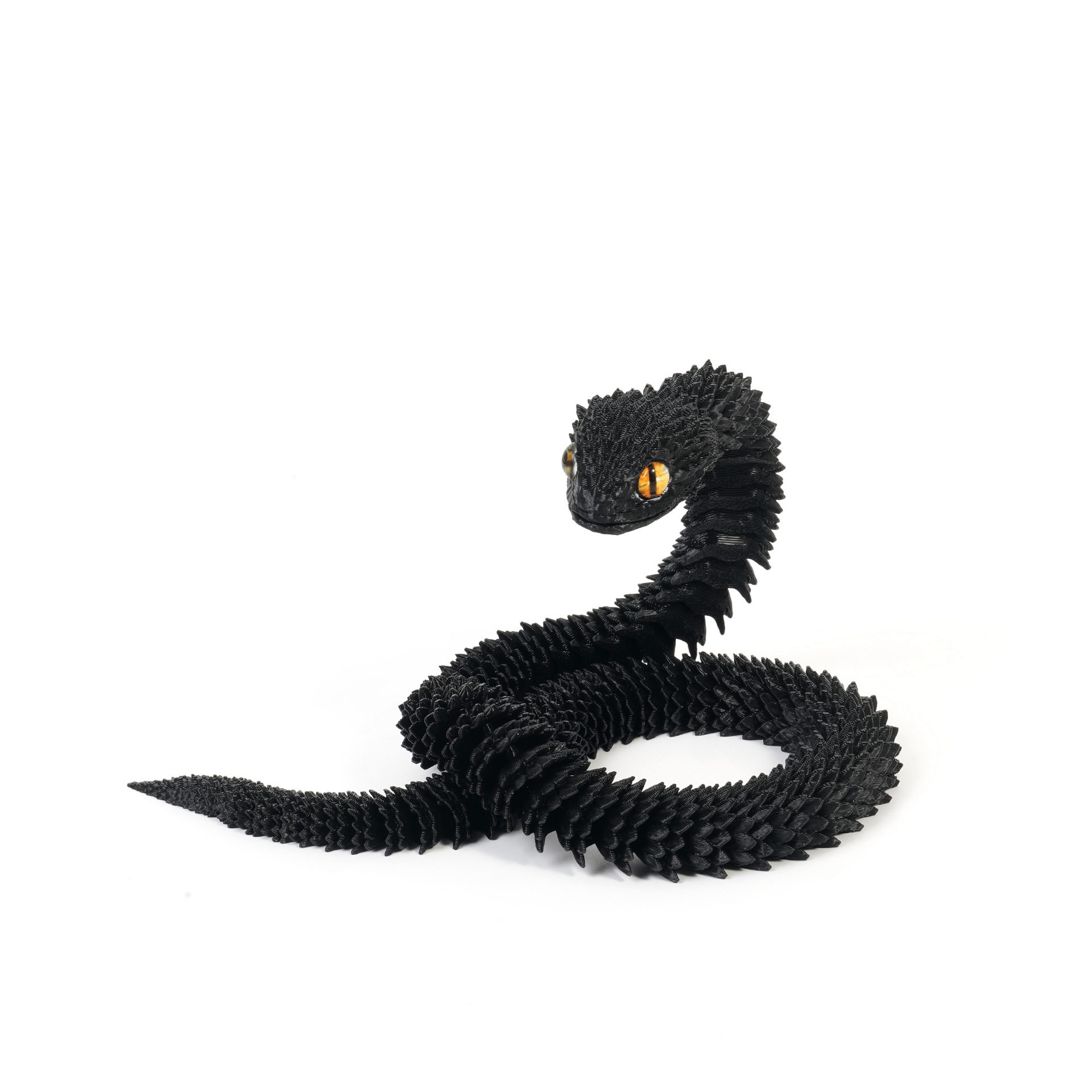 3D Printed Articulated Bush Viper Snake🐍