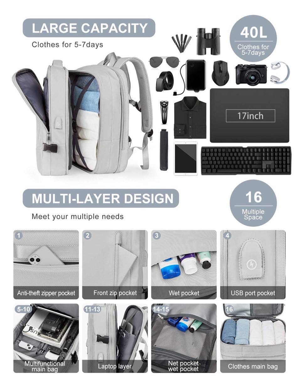 Large-capacity Travel Backpack Computer Bag