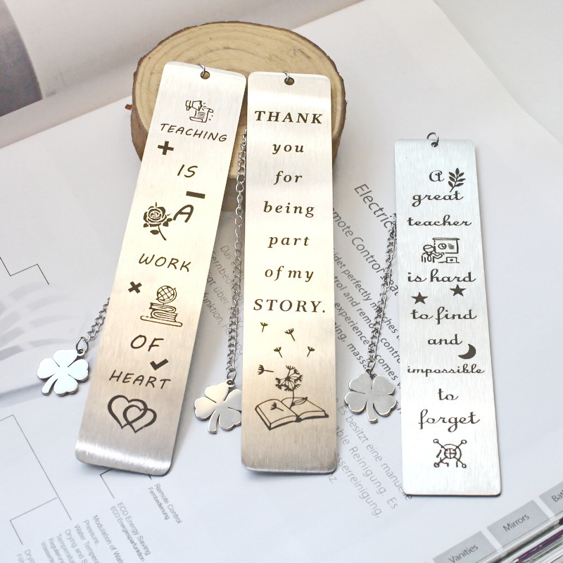 HOT SALE🔥📖Read Books ~ Stainless Steel "Four Leaf Clover" Bookmark Gift