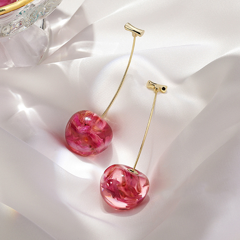 ✨🍒Cute Cherry Drop Dangle Fruit Earrings