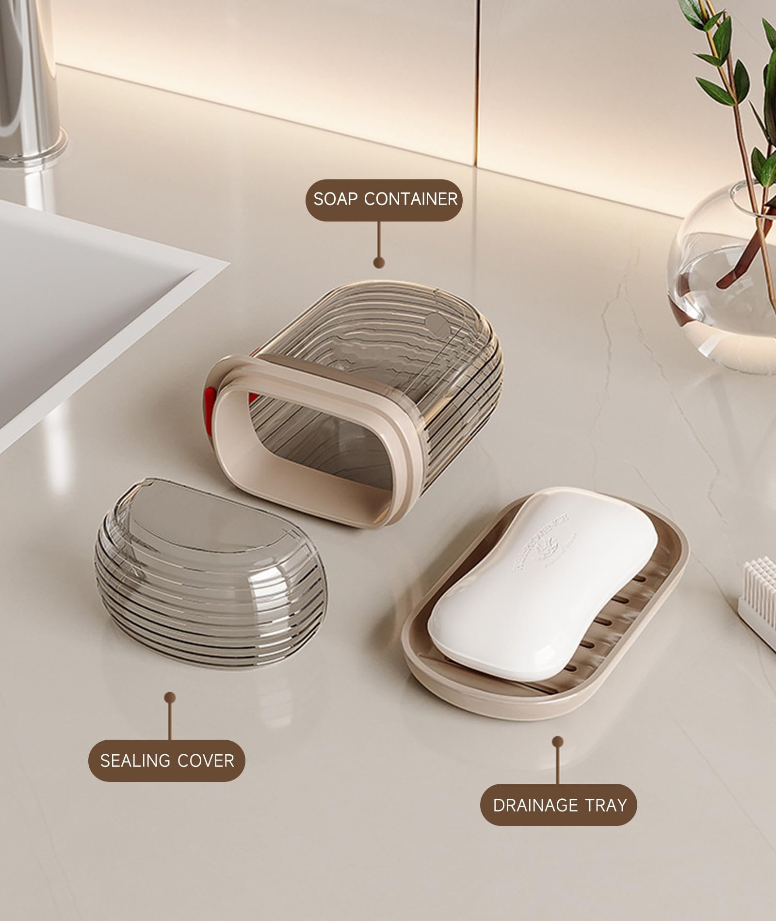 Travel Soap Case-🛫 Must Have High Luxury Set for Home Travel！